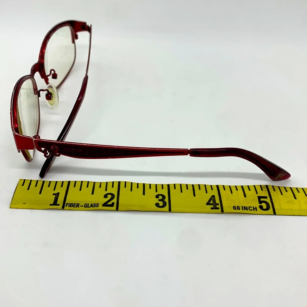 Anna Sui Glasses Red Burgundy D1X AS182 276 54 17 140 Butterfly Feminine Casual